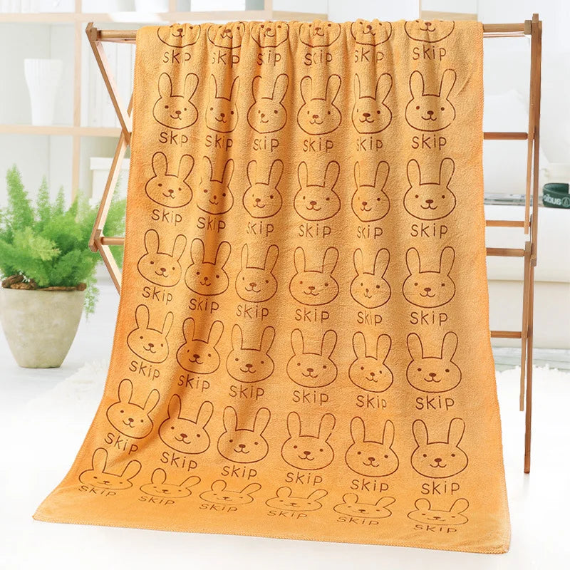 Cartoon Kids Bath Towel | Soft Microfiber 50×100cm Gift