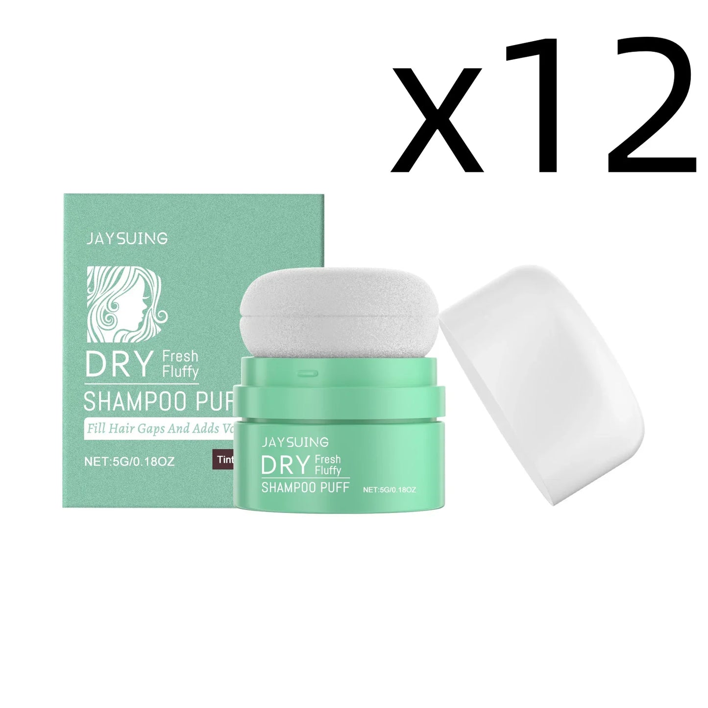 Matte Dry Shampoo Powder Puff – Oil Control & Hair Volume