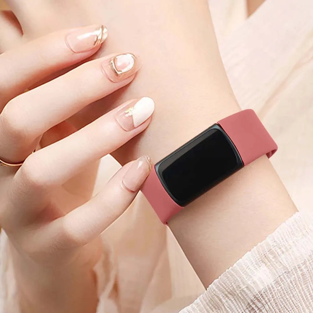 Silicone Replacement Band for Fitbit Charge 5 & 6 – Soft Strap Peaceful Pleasures Health and Wellness