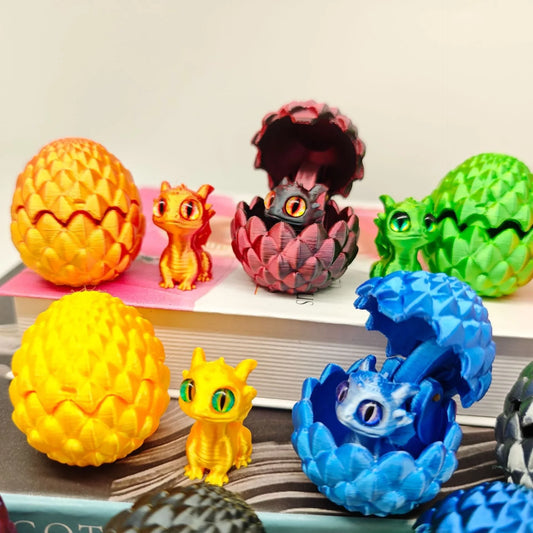 Dragon Egg 3D Printing Huevo De Dragón - Desk Decor Gag Gift Christmas & Birthday Novelty Office Toy & Home Decoration for Home Peaceful Pleasures Health and Wellness
