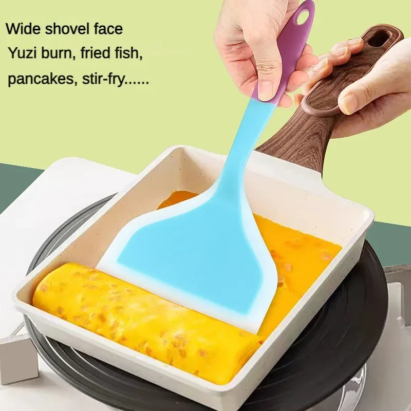 Tamagoyaki Silicone Spatula – Non-Stick Egg Pan Flipper