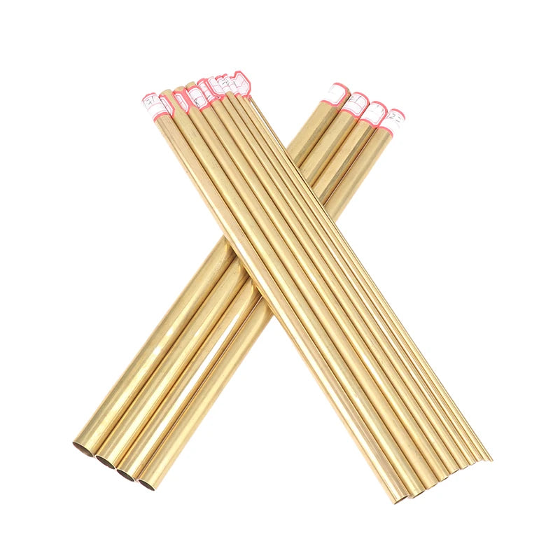 Brass Tube Dia 2/3/4/5/6/7/8/9/10/11/12/13/14/15mm Length 300mm 0.5mm Wall Brass Pipe Modelmaking Rod Cutting Tool Replacement Peaceful Pleasures Health and Wellness