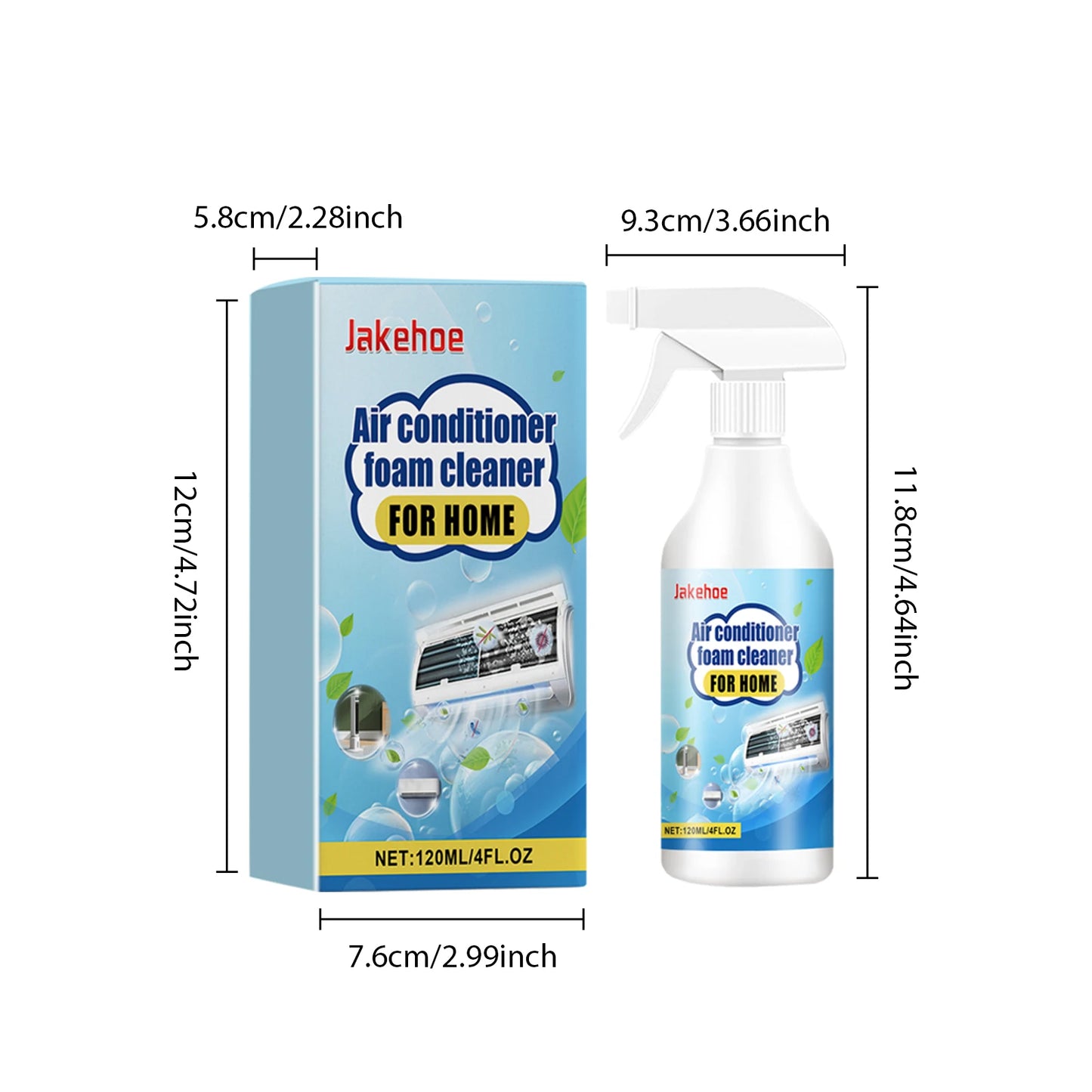 120ml AC Bubble Cleaner – Deep Clean & Odor Remover | JAKEHOE
