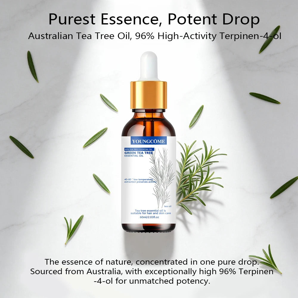 Tea Tree Essential Oil , Nature for Aromatherapy, Diffuser, Humidifier, Woody, Relieving Stress，Massage Muscle Peaceful Pleasures Health and Wellness