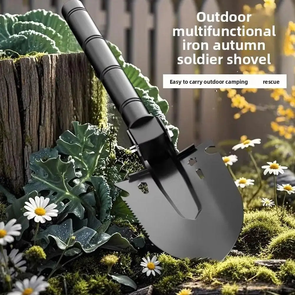 Portable Multifunctional Camping Shovel for Outdoor Tasks Peaceful Pleasures Health and Wellness