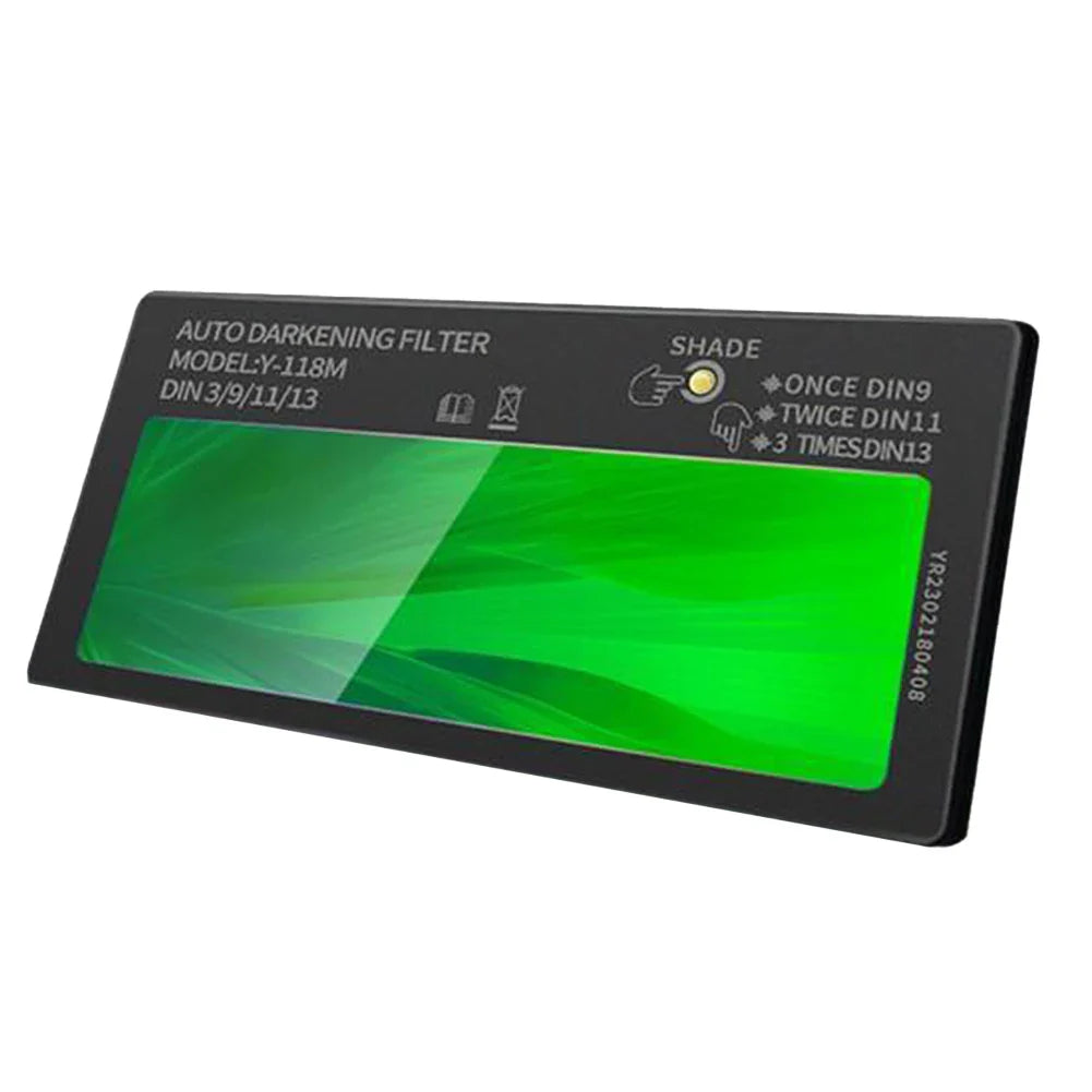 Auto-Darkening Welding Lens | 3-Level Solar LCD, 108x50mm