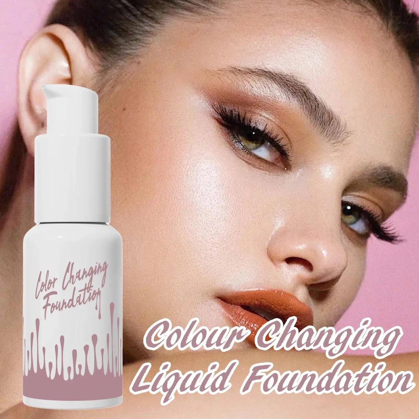 Hello Kiss Color-Changing Liquid Foundation | Oil Control & Coverage