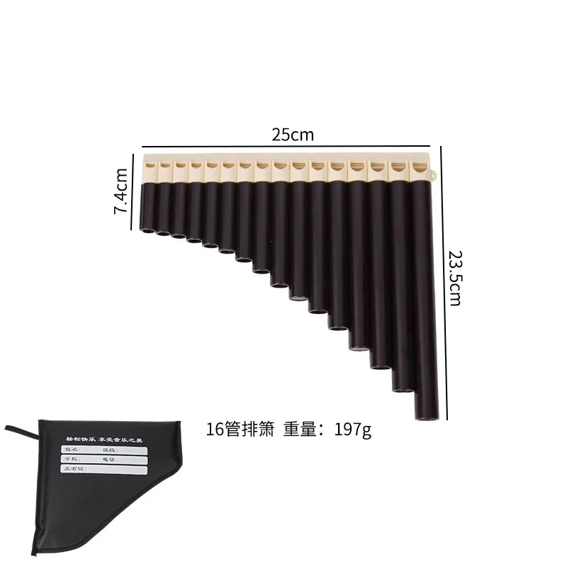 Panflute 16 Pipes 18 Simple Musical Instrument Students Schools