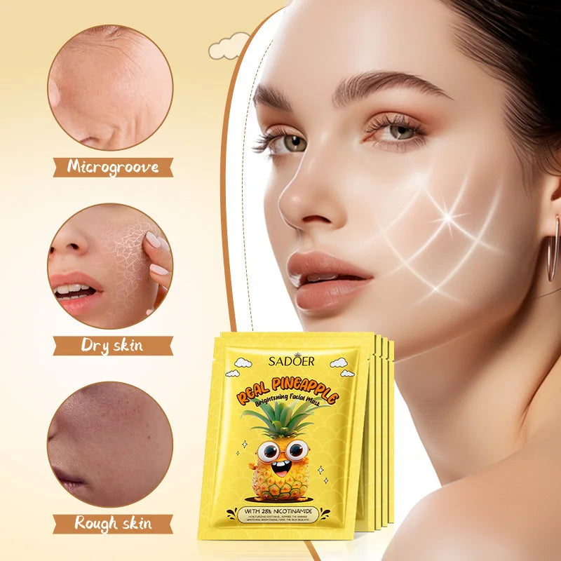 SADOER Hyaluronic Acid Collagen Sheet Mask 5-Pack | K-Beauty