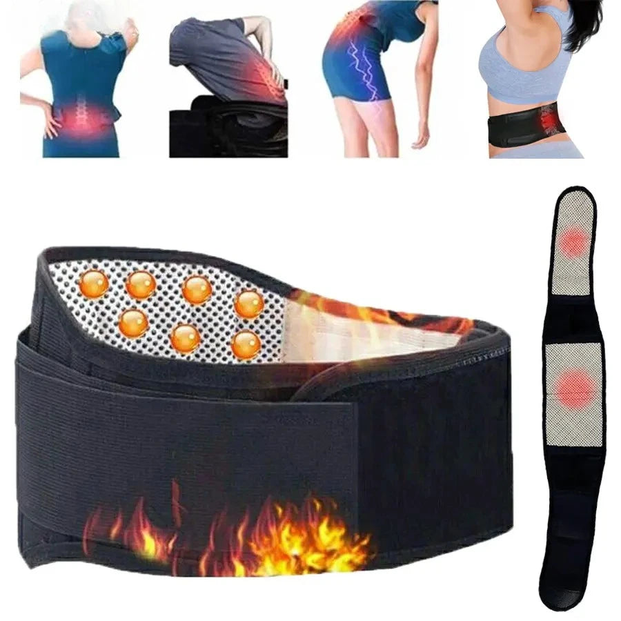 Tourmaline Waist Brace Support Belt Band Self Heating Lower Back Supports Magnetic Therapy Lumbar Waist Bandage Back Waist Belt Peaceful Pleasures Health and Wellness