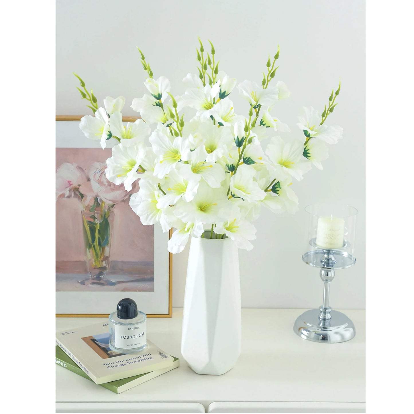 Artificial Silk Moth Orchid Flowers 3/5 Pcs – Wedding & Home
