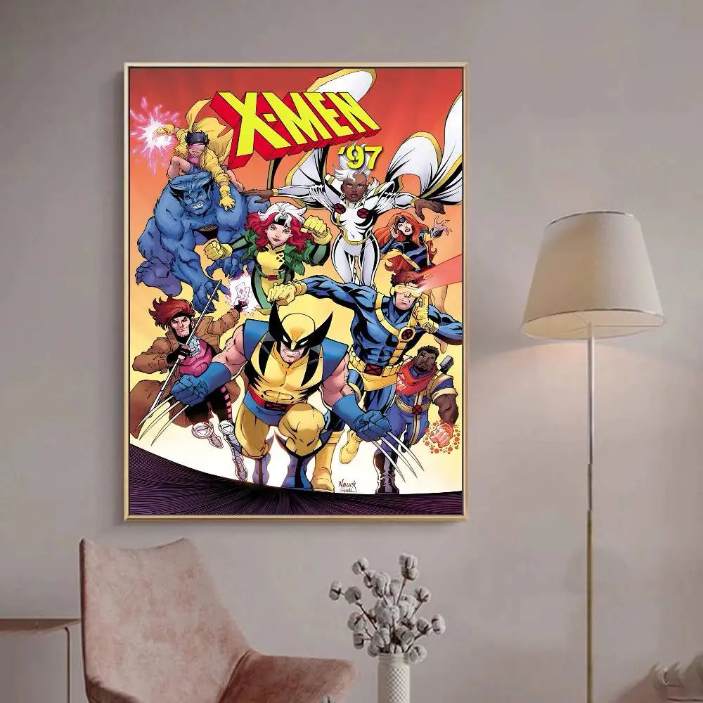 1PC M-Marvel X-X-Men Anime Movie Vintage Posters Sticky Whitepaper Prints Posters Artwork Posters Wall Stickers Peaceful Pleasures Health and Wellness 5 20x30cm