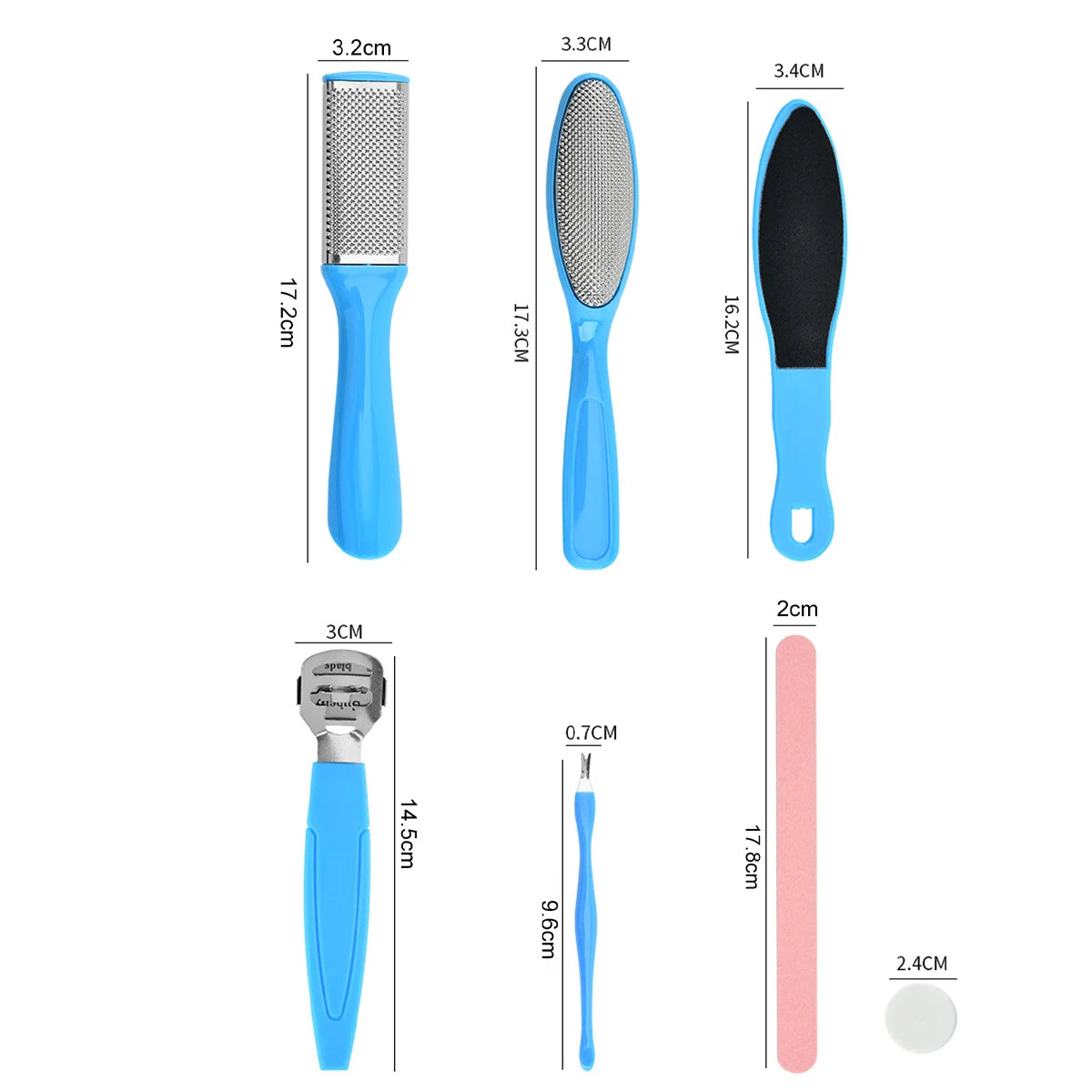 8-Piece Foot File & Callus Remover Kit – Heel & Sole Care