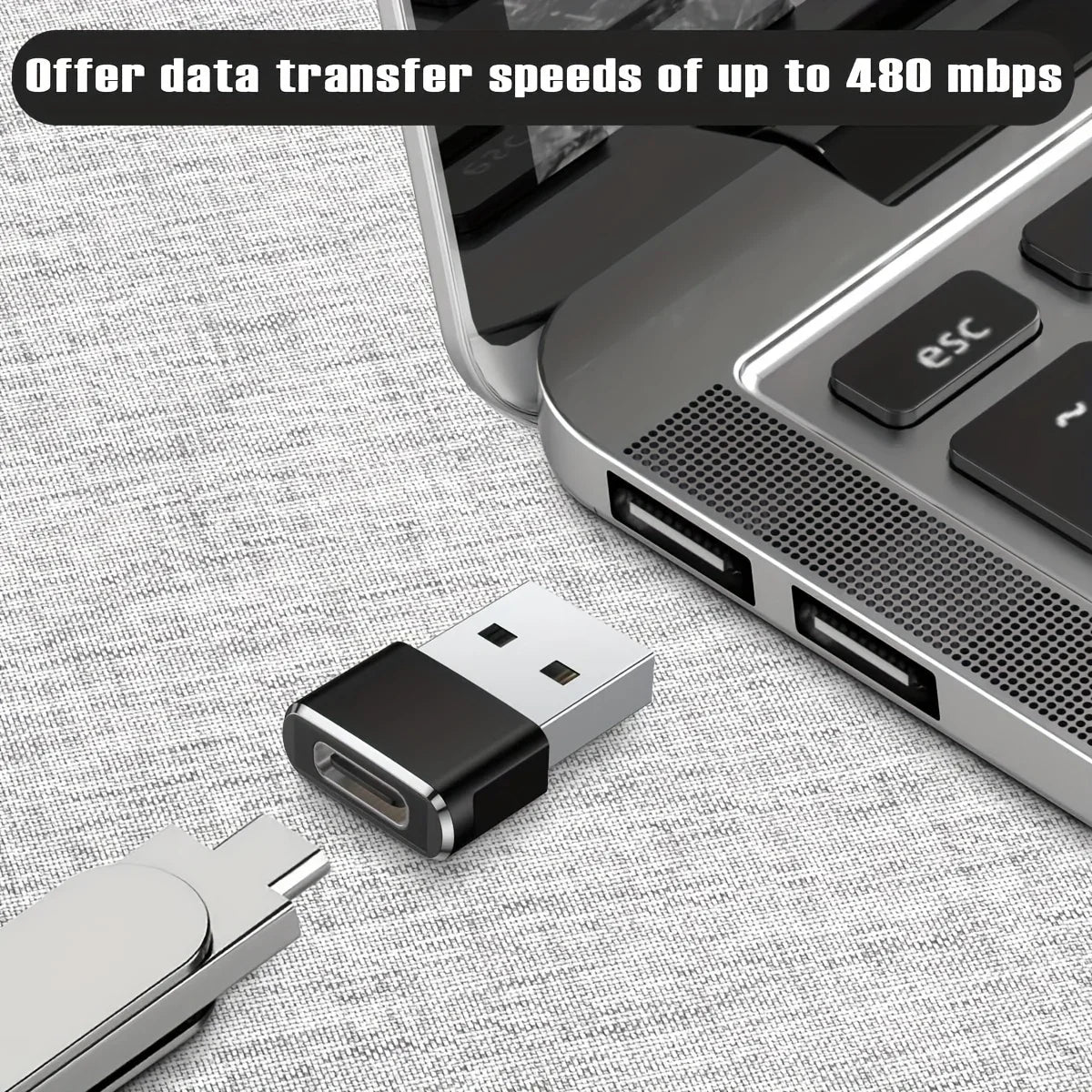 OTG Adapter USB To Type C Adapter USB Male to Type C Female Converter Fast Charging Data Transfer For PC Xiaomi Samsung Peaceful Pleasures Health and Wellness