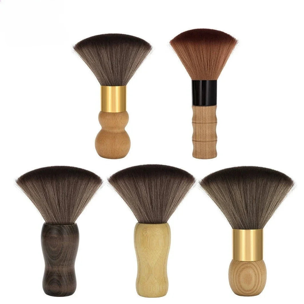 Professional Barber Neck Duster Brush | Wooden Handle Soft Bristles Barber Neck Brush Peaceful Pleasures Health and Wellness