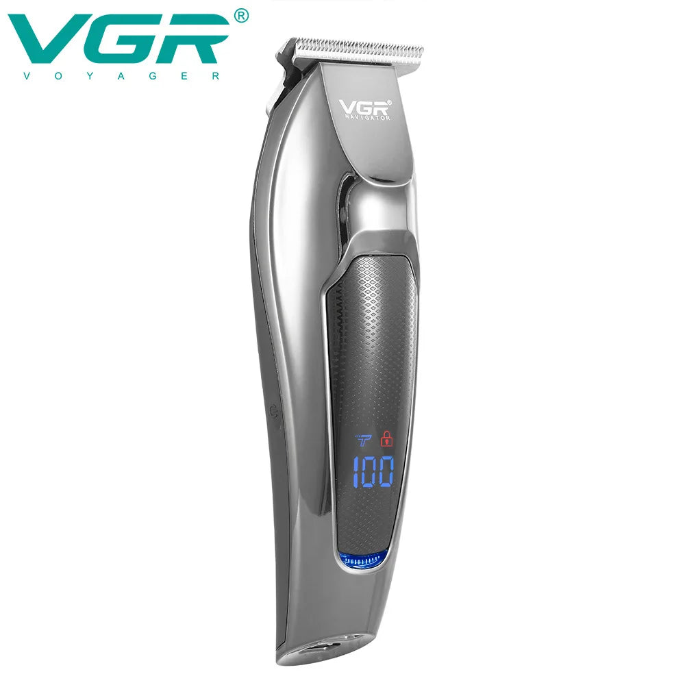 VGR 070 Hair Trimmer Professional Hair Clipper LED Display Hair Cutting Machine for Men Rechargeable Mini Men's Hair Trimmer Peaceful Pleasures Health and Wellness