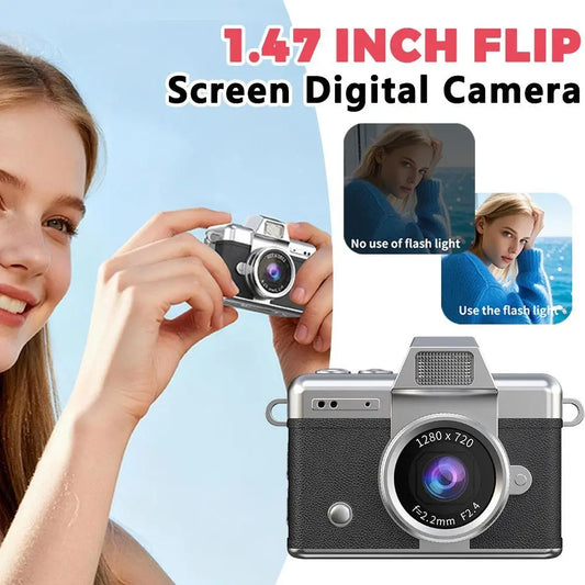 1080P Vintage Thumb Mini Camera - Portable Student Children Camera HD Video Recording Pocket-Sized Outdoor Travel Capture Tool Peaceful Pleasures Health and Wellness