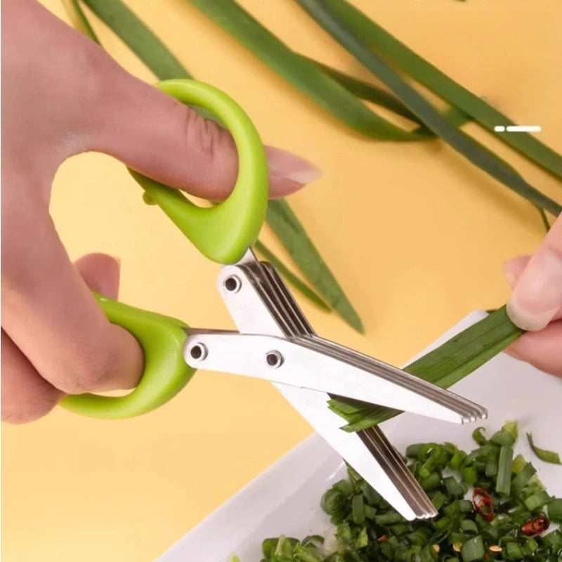 Heavy Duty 5-Layer Stainless Steel Kitchen Shears & Scissors