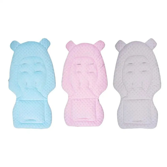 Reversible Baby Stroller Cushion Mat | Soft Cotton 81x41cm Stroller Cushion Mat Peaceful Pleasures Health and Wellness
