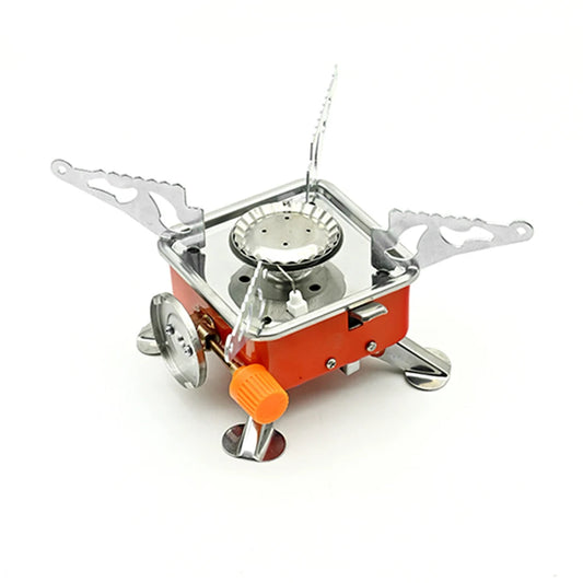 Portable Burner Camping Foldable Windproof Outdoor Gas Tank Stove for Backpacking Camping Hiking Picnic BBQ Cooking Equipment Peaceful Pleasures Health and Wellness
