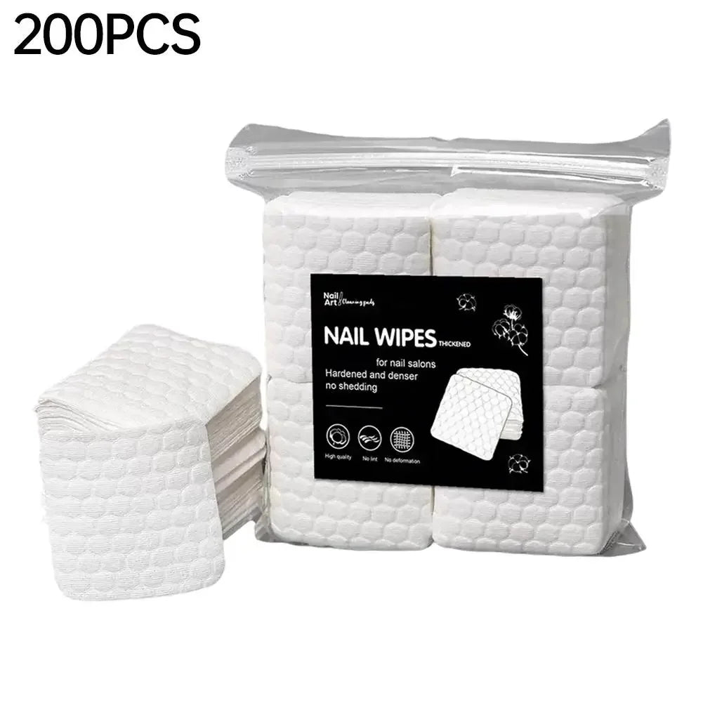 Lint-Free Nail Polish Remover Wipes – 200 or 500 Count Peaceful Pleasures Health and Wellness 200pcs