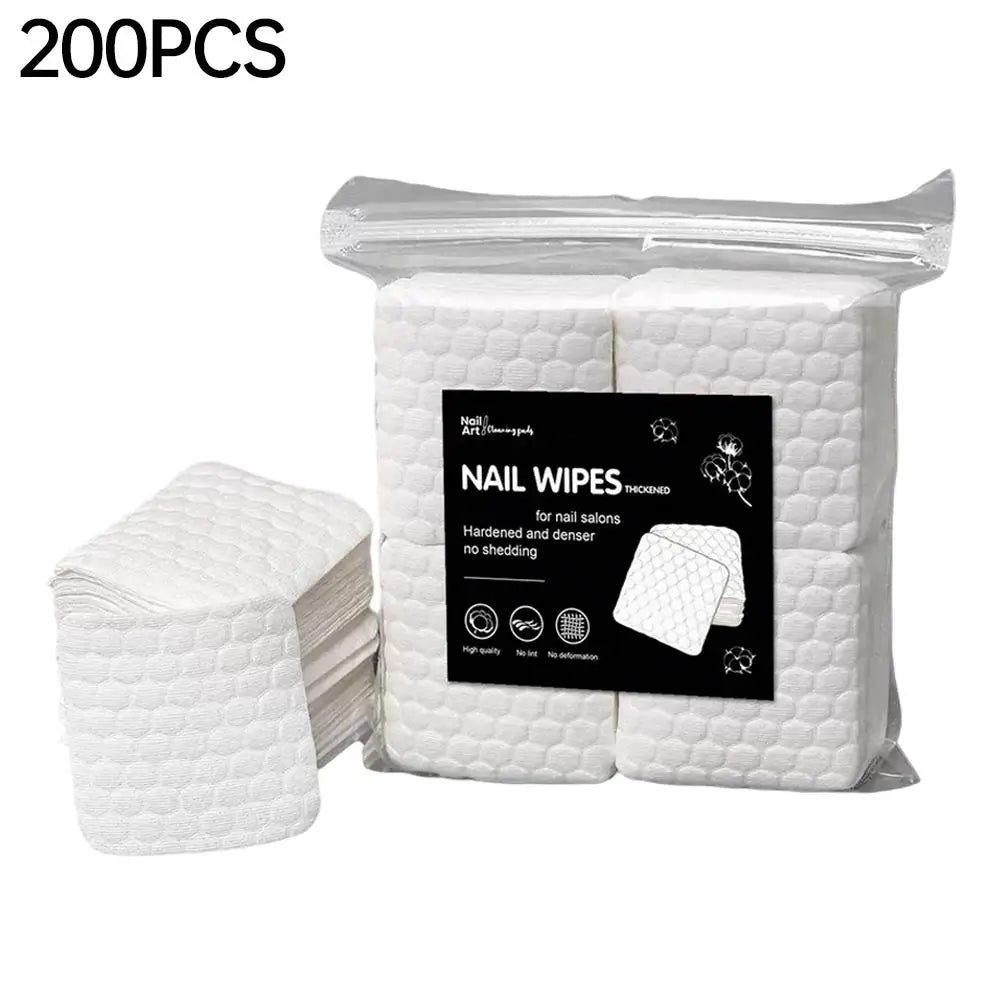 Lint-Free Nail Wipes 200/500 Pcs – Super Absorbent Cotton Pads
