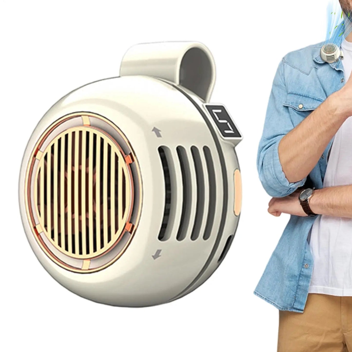 Quiet Bladeless Clip on Fan Hands-Free Waist Fan For Travel Camping Hiking Beach, Summer Outdoor Personal Cooler Peaceful Pleasures Health and Wellness