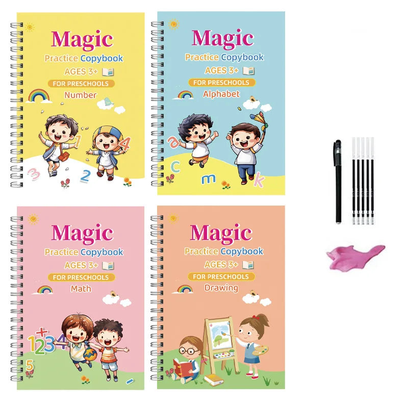 Sank Magic Practice Copybook Pen Preschools Kids Calligraphy English