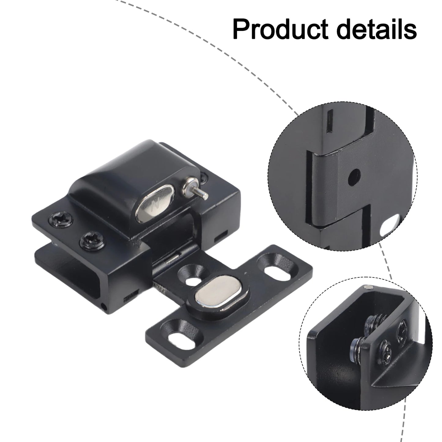 U-shaped Clip Glass Door Hinge Hydraulic Buffer Action Stainless