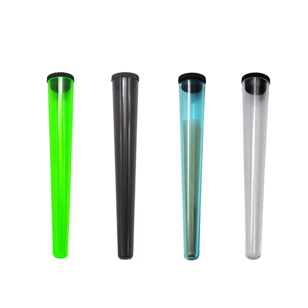 6pcs 118mm KING SIZE Pill Box Plastic Tubes Tablets Storage Holder Portable Cig Paper Tube Sealed Container Accessories Peaceful Pleasures Health and Wellness 6pcs random colors