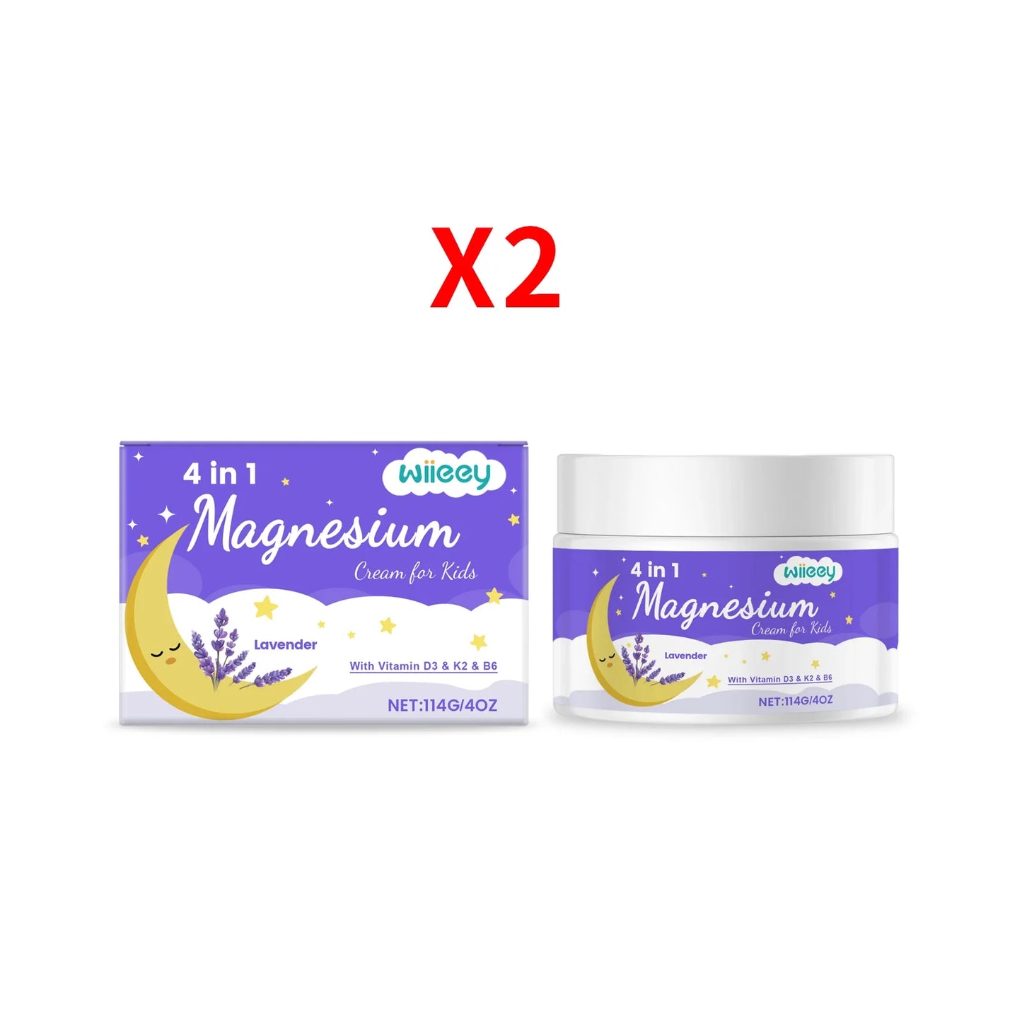 Kids Lavender Magnesium Body Cream – Soothing & Moisturizing