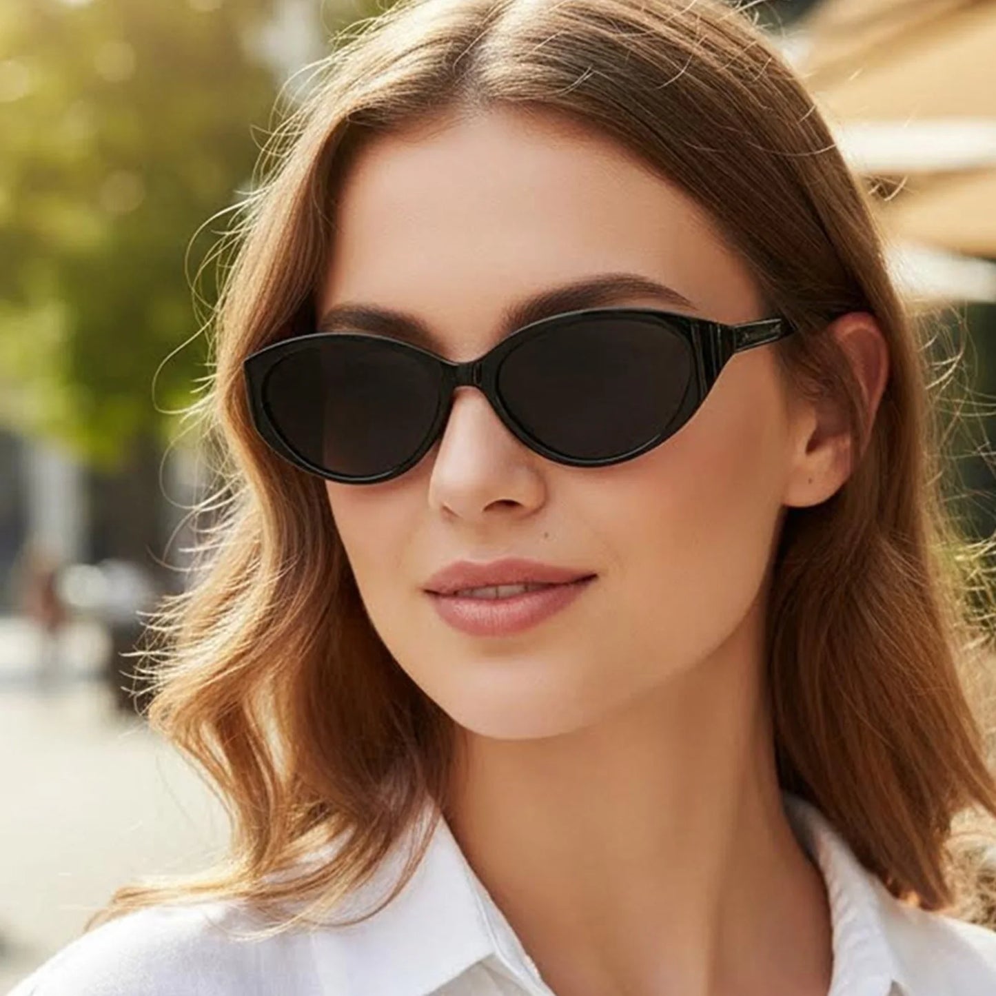 Cat-Eye Sunglasses UV-Protection Lightweight Frame For Outdoor Cycling Travel Men and Women Peaceful Pleasures Health and Wellness