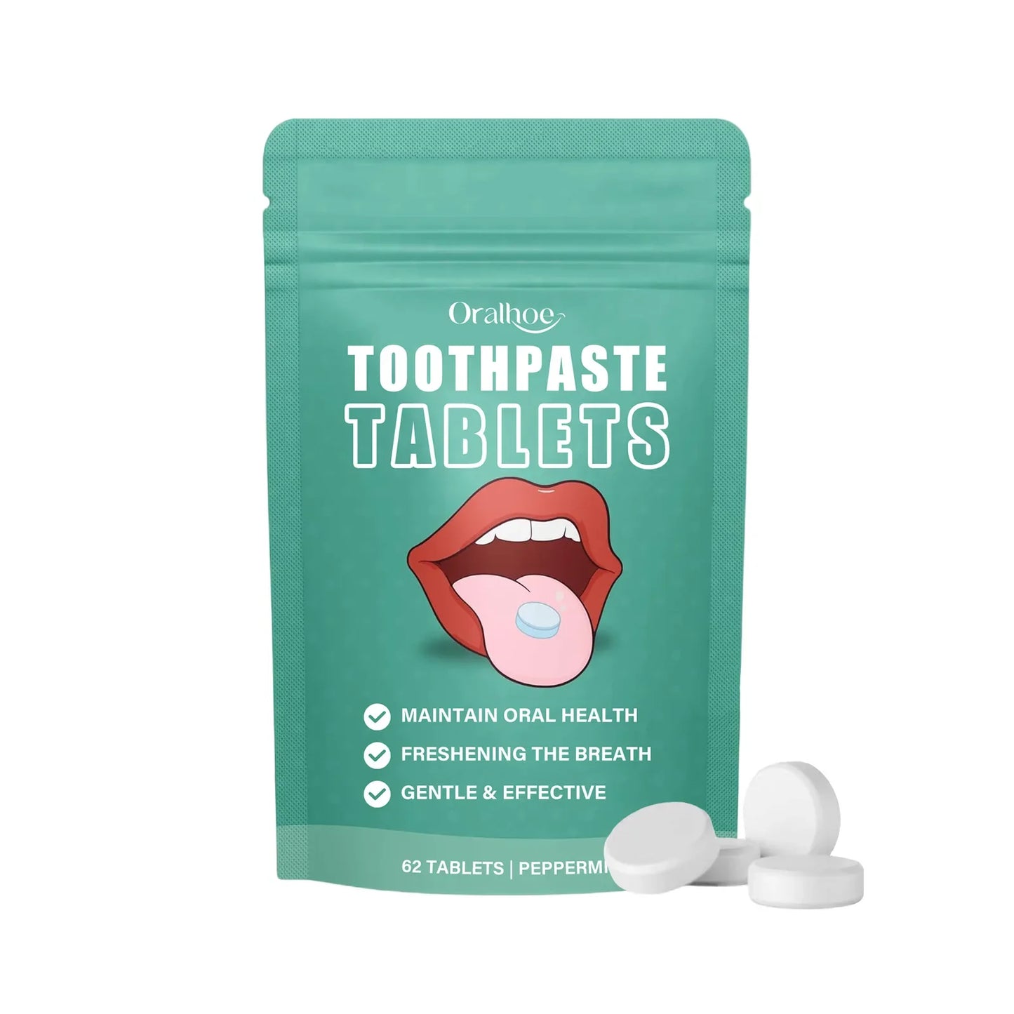 Oralhoe Jasmine Toothpaste Tablets – Whitening & Fresh Breath