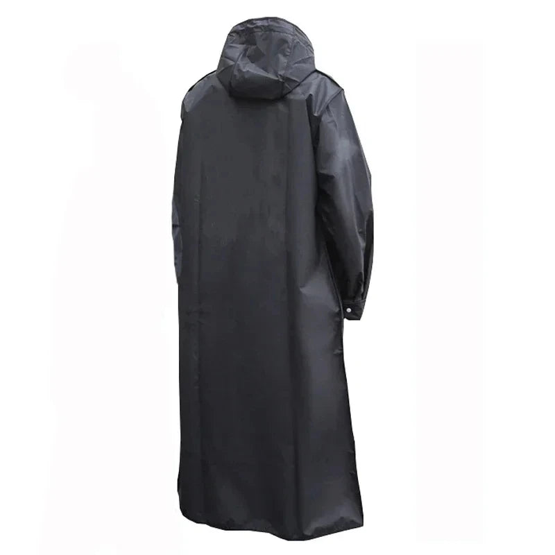 Waterproof Hooded Long Raincoat | Unisex Outdoor Rain Jacket