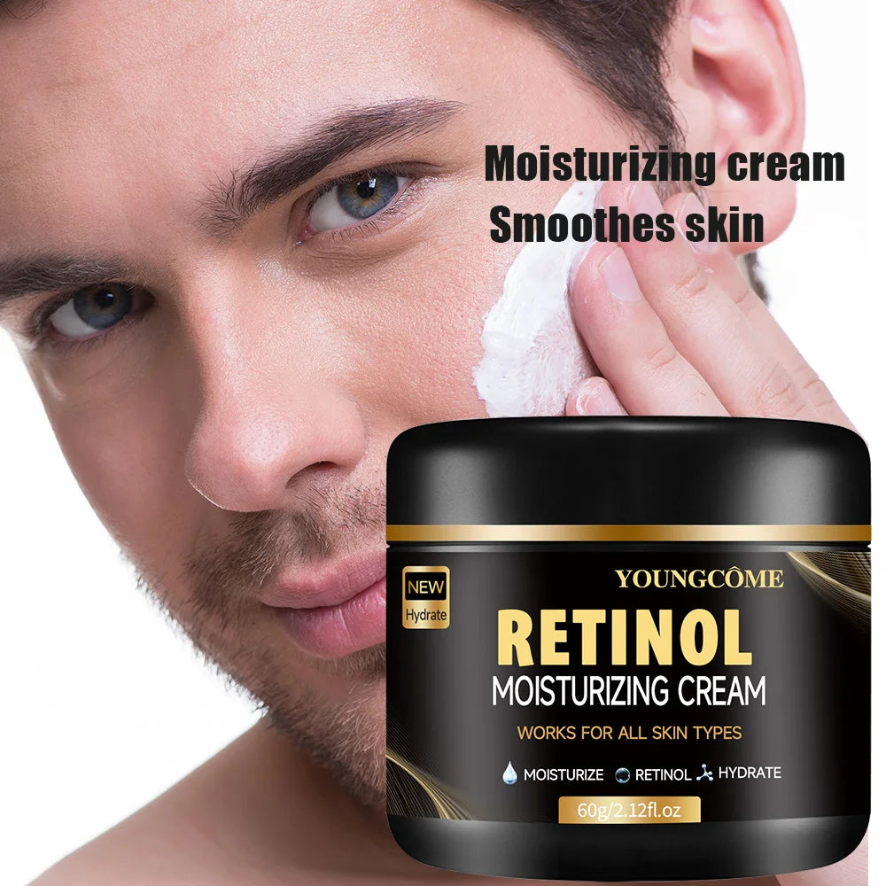 Men's Retinol Face Moisturizer Moisturizing Retinol Cream Anti-Wrinkle Aging Moisturizing Shrink Pores Whitening Smooth Retinol Peaceful Pleasures Health and Wellness