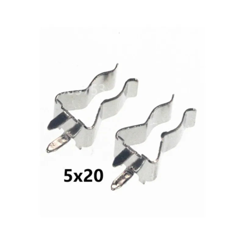 50Pcs 5*20mm 6*30mm The fuse clip Fuse holder Fuse clip 5X20MM Insurance header Copper clamp Peaceful Pleasures Health and Wellness