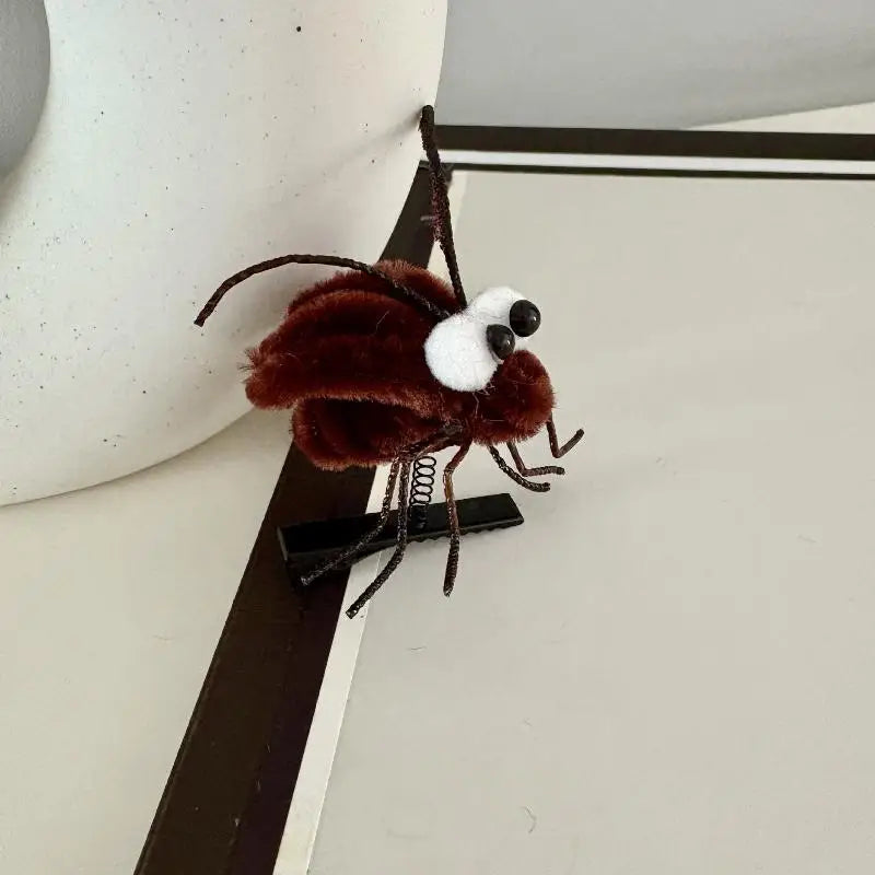 Mosquito Plush Hairpin – Cute Cartoon Insect Hair Clip