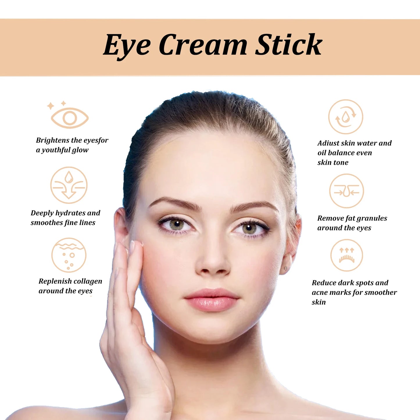 Snail Eye Cream Stick – Dark Circles, Wrinkles & Puffiness Peaceful Pleasures Health and Wellness