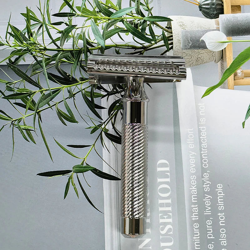 2026 Hot Sale！Yaqi High Quality Slant 37 Stainless Steel Professional Safety Razor Boyfriend's Gift Peaceful Pleasures Health and Wellness