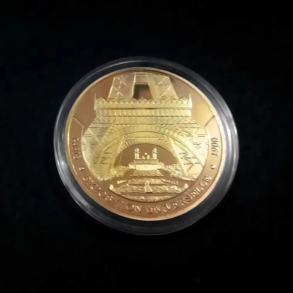 Paris Eiffel Tower Commemorative Coin – Metal Travel Keepsake