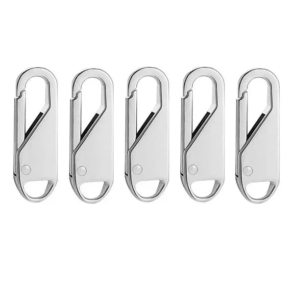 5-Pack Universal Metal Zipper Repair Kit – Size 5 Sliders