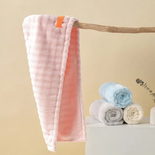 Microfiber Hair Drying Towel Wrap – Absorbent Turban Cap Hair Drying Wrap Oasis Select
