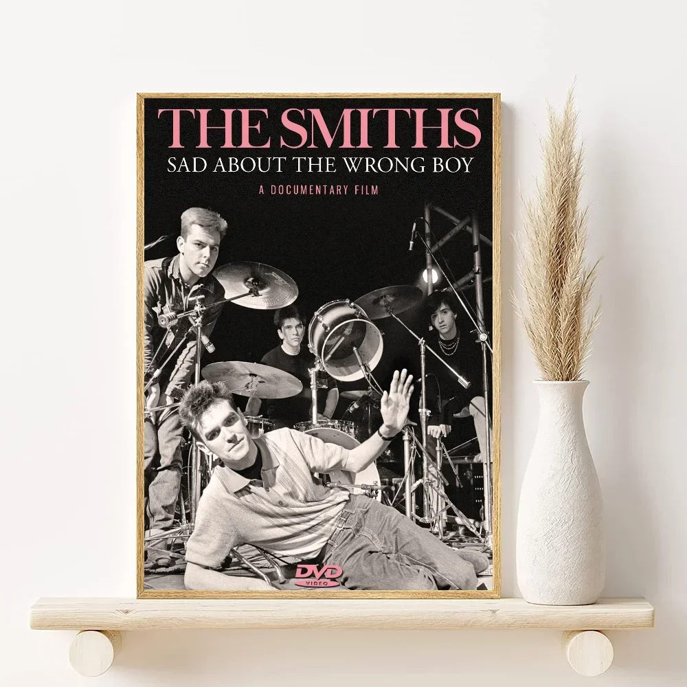 The Smiths Rock Band Minimalist Canvas Poster | Wall Art Print Canvas Wall Art Peaceful Pleasures Health and Wellness z2 40x60cm Unframed