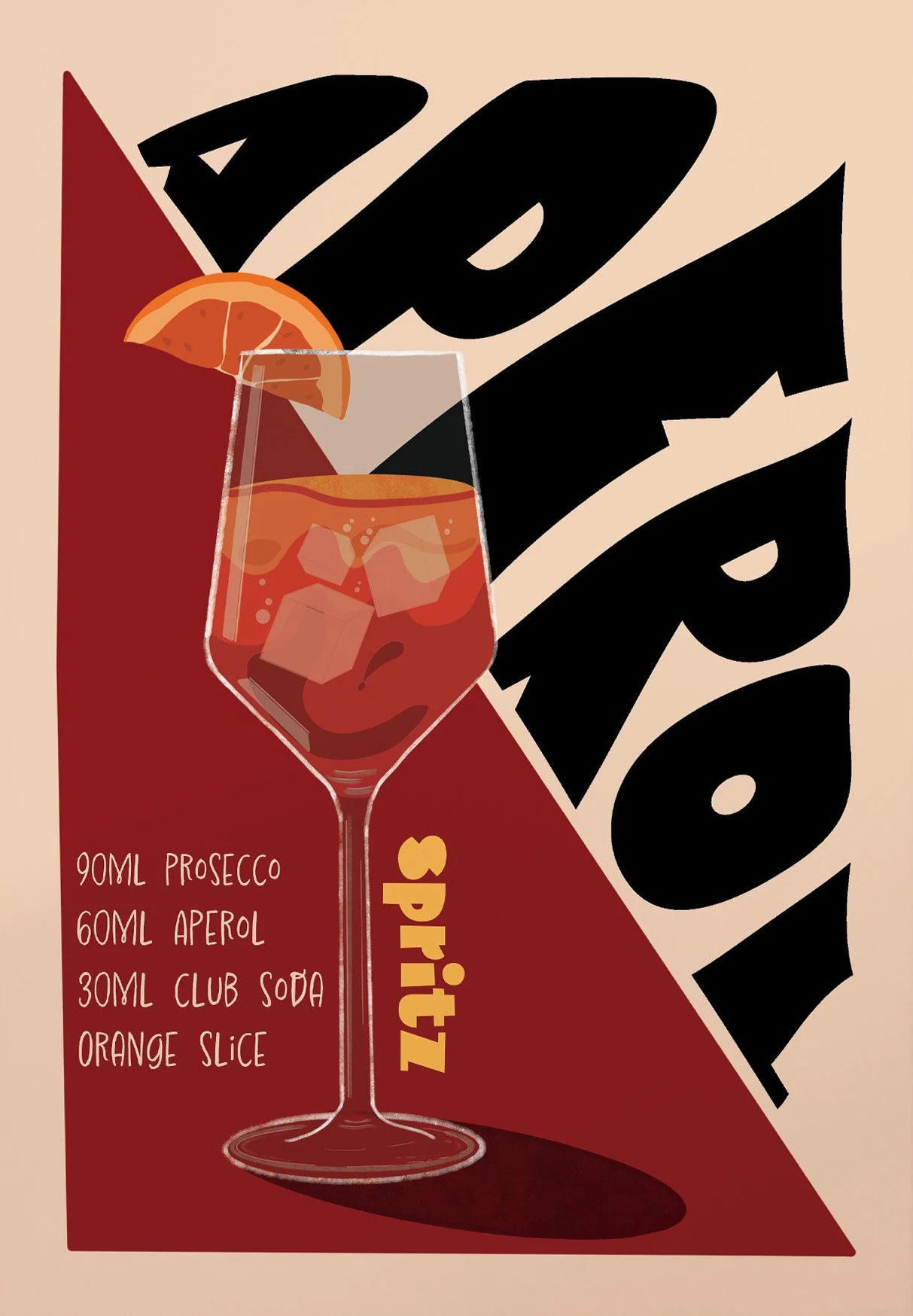 Vintage Cocktail Canvas Wall Art | Retro Bar Drinks Print