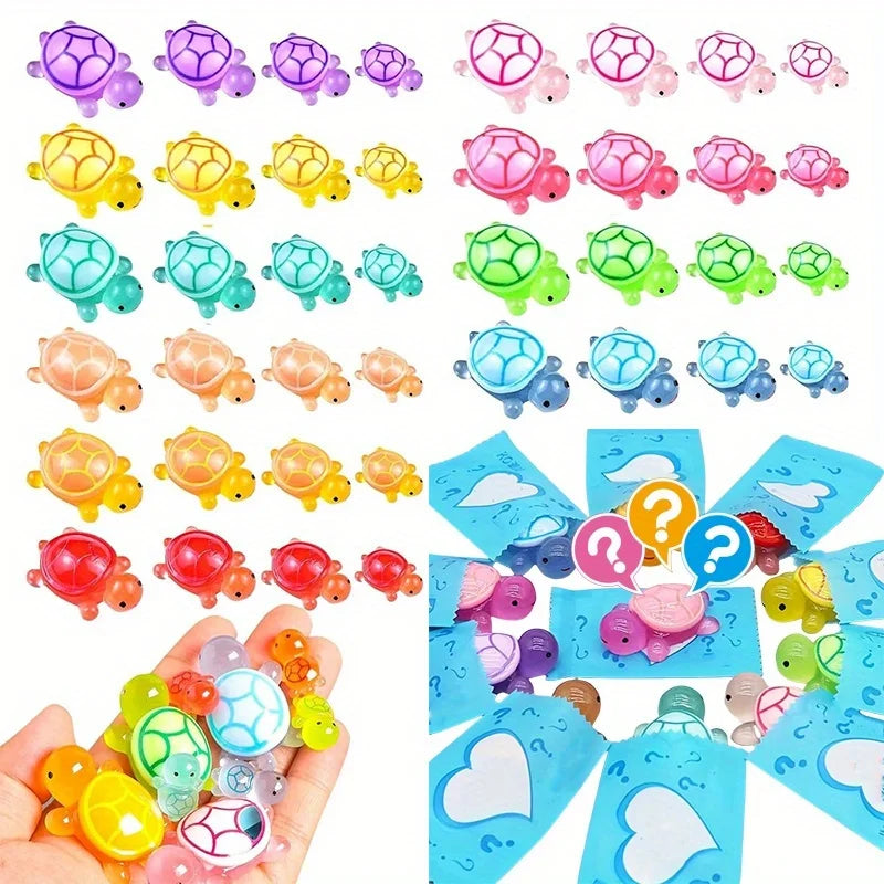 Mini Glow-in-the-Dark Resin Turtle Blind Bags 10/20 Pcs