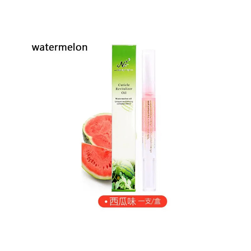 15 Smells Nail Nutrition Oil Pen Nail Treatment Cuticle Revitalizer Oil Prevent Agnail Nail Polish Nourish Skin Peaceful Pleasures Health and Wellness Watermelon