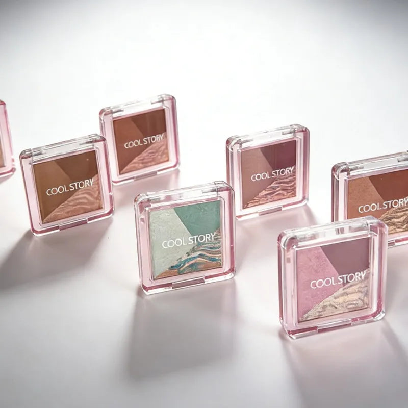 3-Color Eyeshadow Palette | Pearl Shimmer & Diamond Glitter