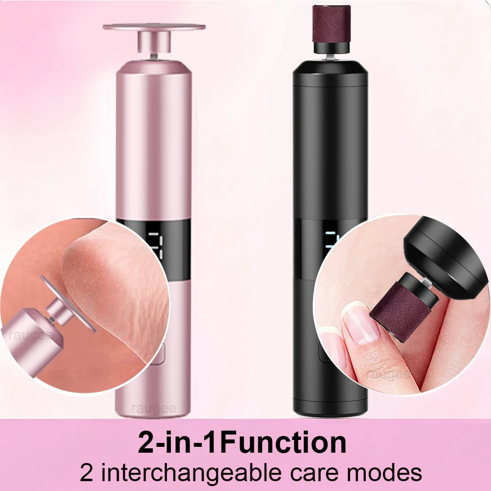 Electric Foot Grinder Callus Remover Foot Exfoliation Sander Electric Foot File Pedicure Machine for Feet Foot Dead Skin Remover Peaceful Pleasures Health and Wellness