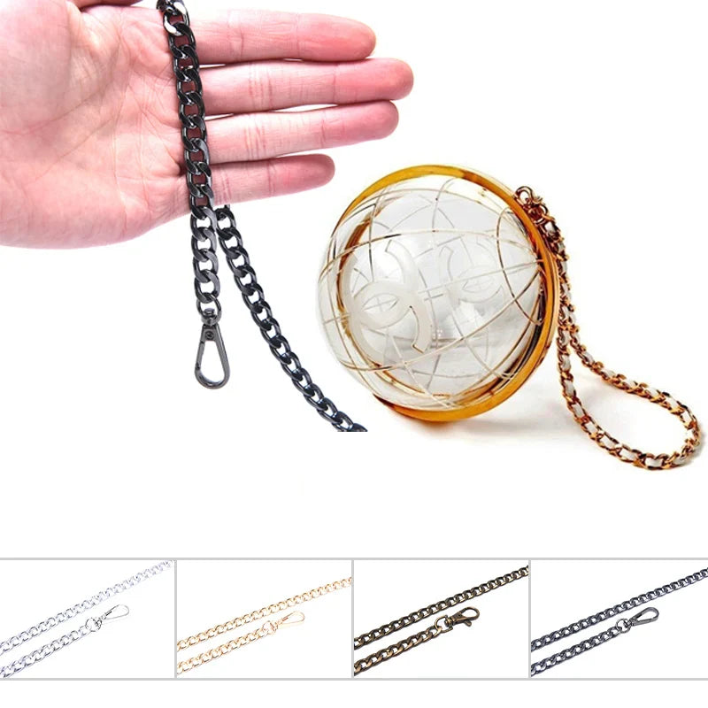 Metal Chain Bag Strap 120cm – DIY Crossbody Purse Handle