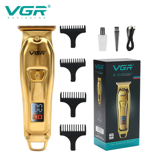 VGR 965 New metal Hair Cutting Machine Electric Hair Clipper Barber Professional Cordless Hair Trimmer for Men Peaceful Pleasures Health and Wellness V-965